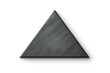 Slate triangle isolated on white background 
