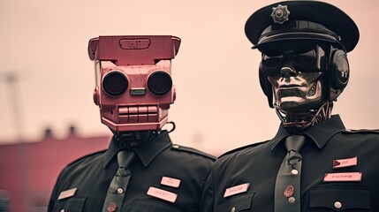 Robot police officers