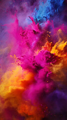 Canvas Print - Holi Hai Background / banner / Card / Frame