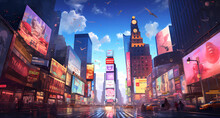 Times Squares Mural Painting