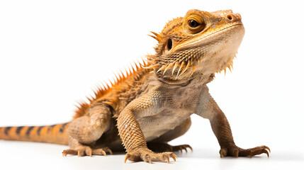 Wall Mural - A bearded dragon in a regal stance