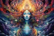 image that represents the concept of expanded psychedelic consciousness