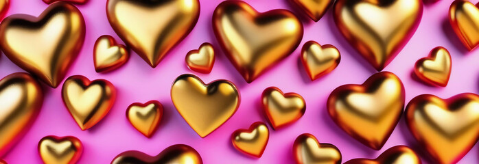 Wall Mural - heart with paint. banner. generating by ai technology