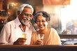 © Anoo - Elderly Couple Enjoying Glasses of Wine Together