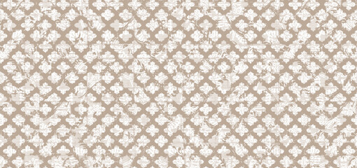 Wall Mural - Abstract kilim retro coastal decorative diamond textile texture linen checkered concept geo art runner rug pattern design for scarf, carpet, curtain, curtain, pillow . home textile digital vector