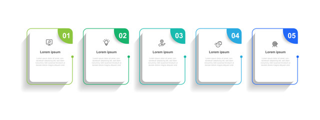 Wall Mural - infographic template vector element with 4 step process layout suitable for web presentation and bus