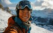 © jiawei - skier man with friends with Ski goggles and Ski helmet on the snow mountain