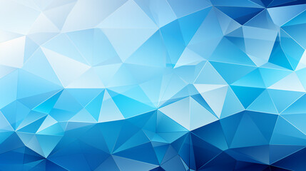 Wall Mural - geometric shapes on abstract blue background