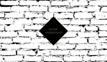 Vector Background Grunge Design Brick Wall