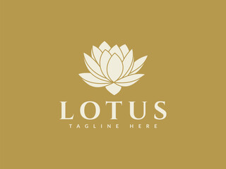 Wall Mural - lotus logo vector illustration. logo templates