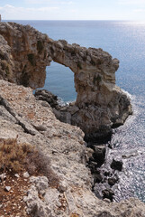 Canvas Print - Felsentor bei Charaki auf Rhodos