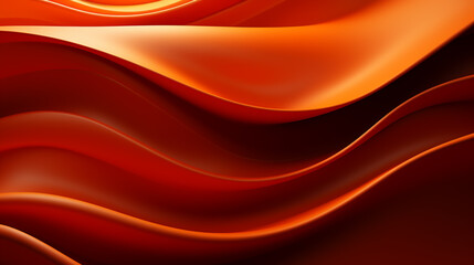 Wall Mural - Orange abstract, wavy transition. Light to dark gradual yellow waves.