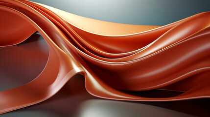 Wall Mural - Orange abstract, wavy transition. Light to dark gradual yellow waves.