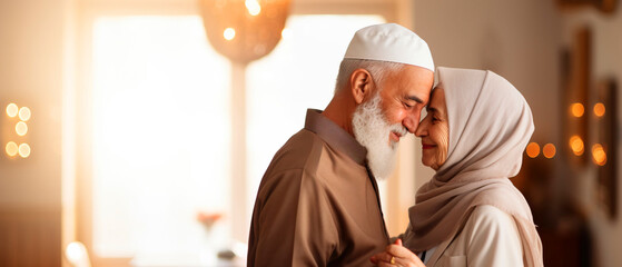 Smiling man and woman share a happy moment, touching foreheads. #Fun #Photo