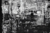 Fototapeta Młodzieżowe - Black and white Abstract art. Abstract art background. Black and white Grunge seamless Pattern background. Dark Grunge Vector Texture. Abstract shapes black and white background.