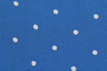 Wall Mural - Texture of polka dot fabric as background, top view