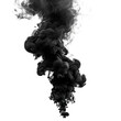 © vadymstock - Black smoke rising up Isolated on transparent background, PNG