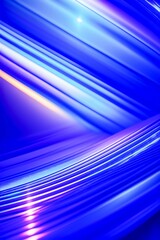 Canvas Print - AI generated illustration of an abstract wallpaper with blue and pink light streaks