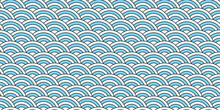Crisp White And Blue Waves,  A Refreshing Pattern Featuring Wave-like Rows In Shades Of Blue On A Crisp White Background, Reminiscent Of Gentle Ocean Swells.