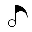 music note  glyph and line vector illustration
