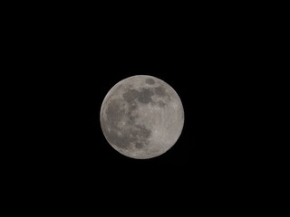 bright full moon against a black background