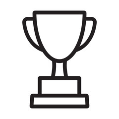 Trophy icon. Trophy cup, winner cup, victory cup vector icon. Reward symbol sign for web and mobile.