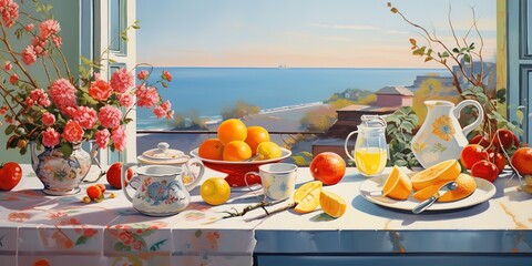 Wall Mural - breakfast