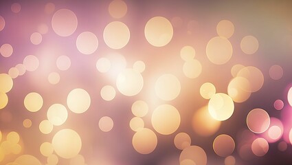 Wall Mural - AI generated illustration of a golden shiny bokeh background for use as a wallpaper