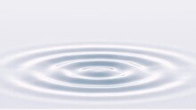 3D Animation - Light Abstract Background Of Relaxing Concentric Waves In Water Animated In Loop