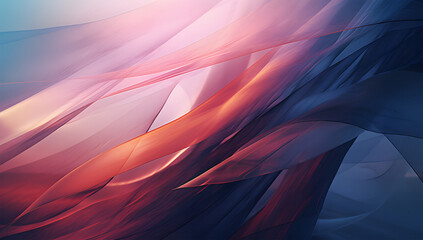 Wall Mural - abstract purple waves background ai generative