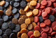 A Top View Of Dried Dog Food
