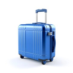 the travel suitcase isolated background