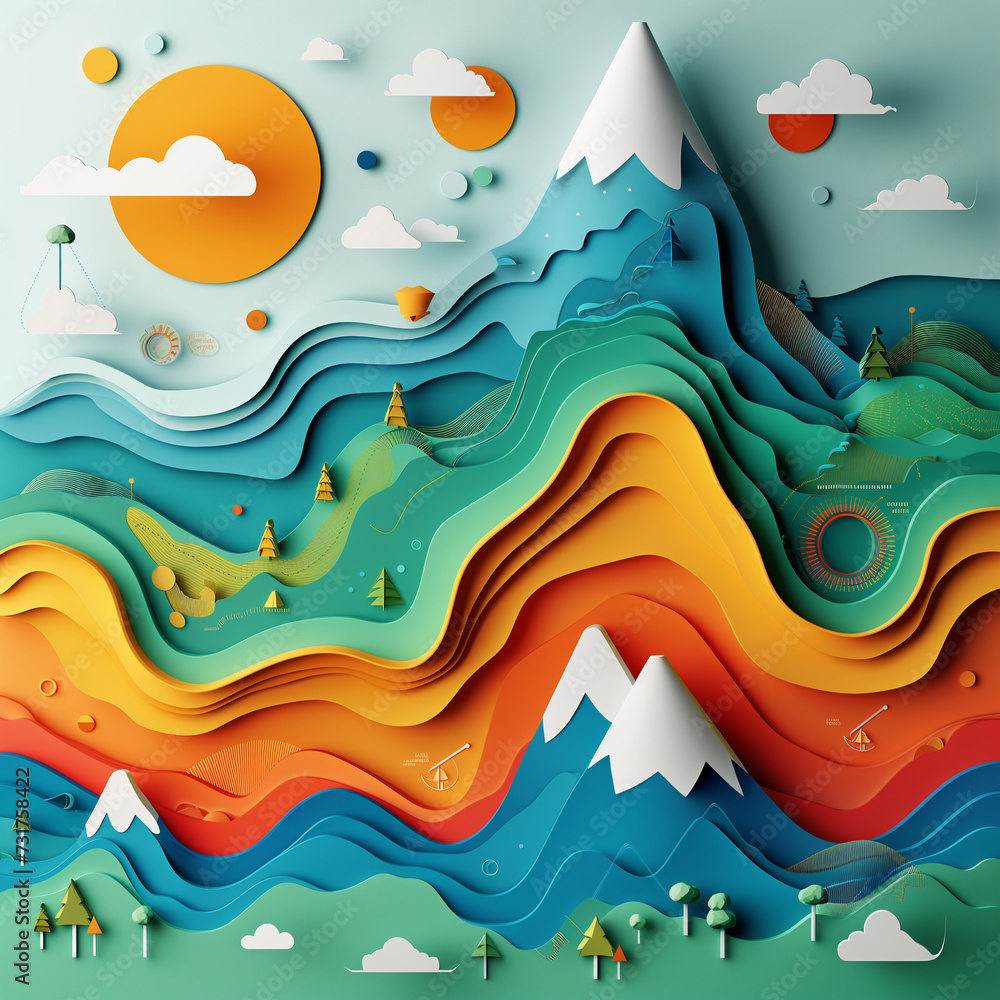 Vector Barcode Illustration: Abstract Lines Business Design with ...