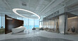 © murattellioglu - 3d render luxury hotel lobby entrance reception