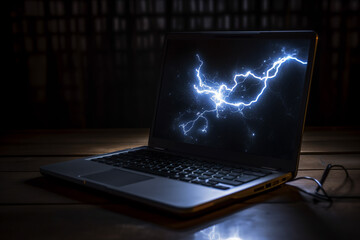 Laptop computer with the lightning