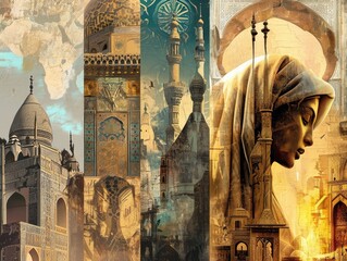Collage arabic culture and religion