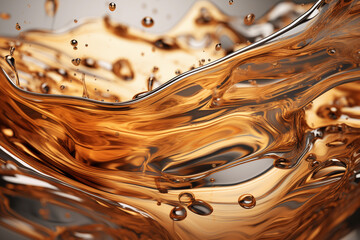 Abstract golden liquid metal background Abstrakter goldener Hintergrund aus flüssigem Metall 抽象的な金色の液体金属の背景