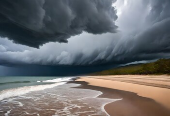 clouds over the ocean