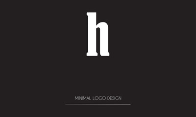 Wall Mural - NH or HN Minimal Logo Design Vector Art Illustration 