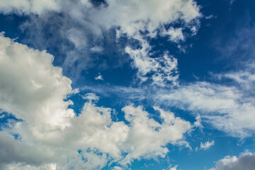 blue sky background with clouds