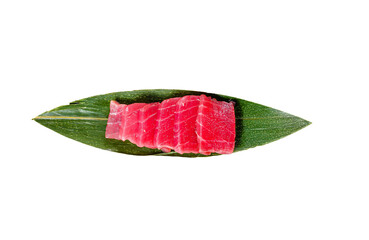 Wall Mural - Fresh raw sashimi tuna  Isolated, Transparent background.