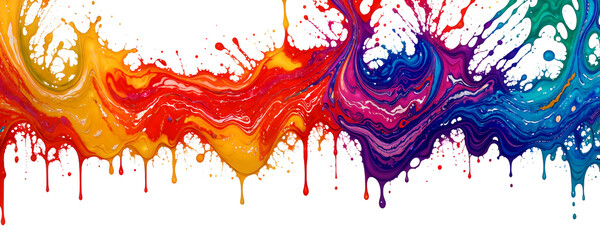 Wall Mural - Colored paint splashes background, abstract background with splashes