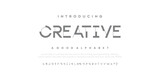 Fototapeta  - Creative Minimal Fashion Designs. Typography fonts regular uppercase and lowercase. vector illustration