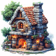 Fantasy Stonemason  Games Assets Building and Environment Sprite Sheet
