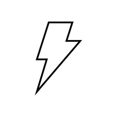 Wall Mural - Lightning icon vector. Electricity illustration sign. power symbol. weather logo.