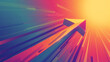 © Jan - A colourful neon arrow speeding upwards right with a blurred effect.