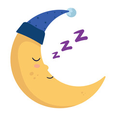 Sticker - world sleep day moon cartoon