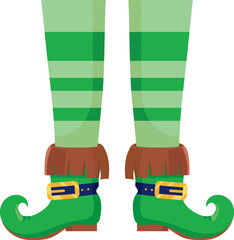 Sticker - saint patricks day leprechaun legs