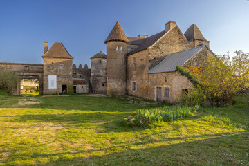 Sticker - Chateau de Bissy-sur-Fley too Chateau de Pontus de Tyard, Bissy-sur-Fley, Burgundy, France