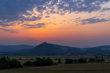 Canvas Print - Tocnik castle, Middle Bohemia, Czech Republic